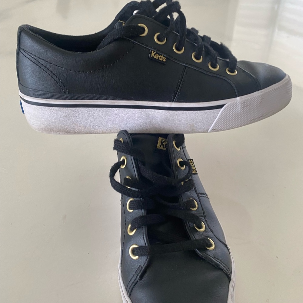 Keds Women's Black and Gold Sneakers
